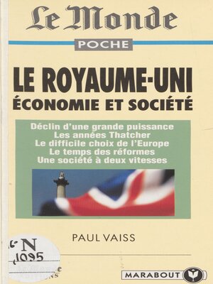 cover image of Le Royaume-Uni, économie et société